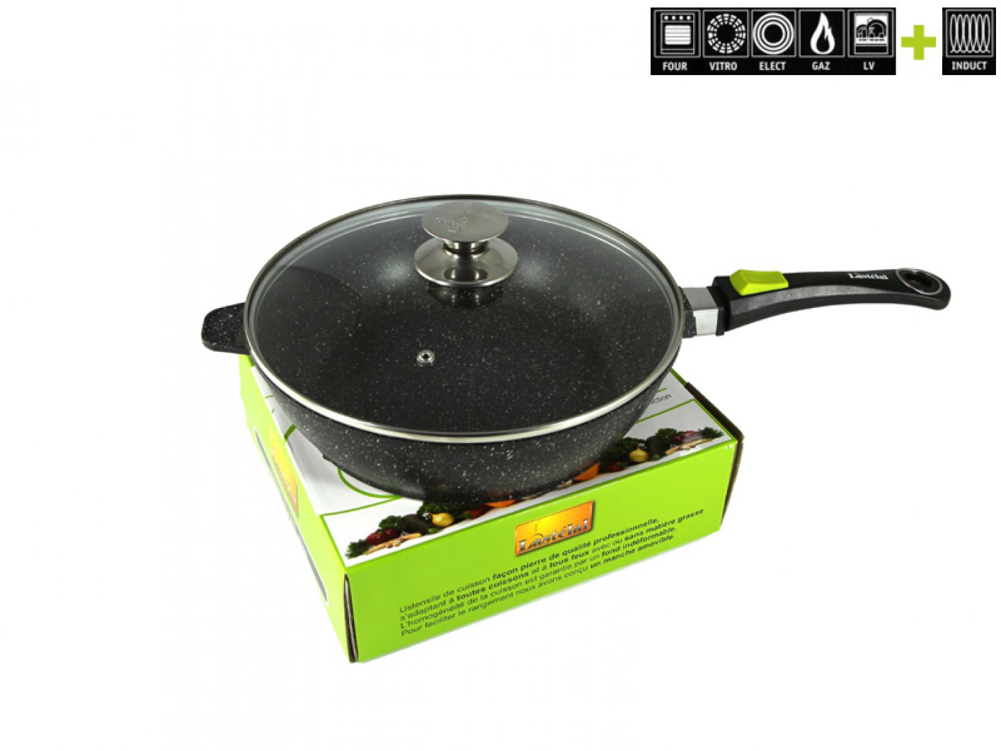 Sauteuse  28 cm avec couvercle